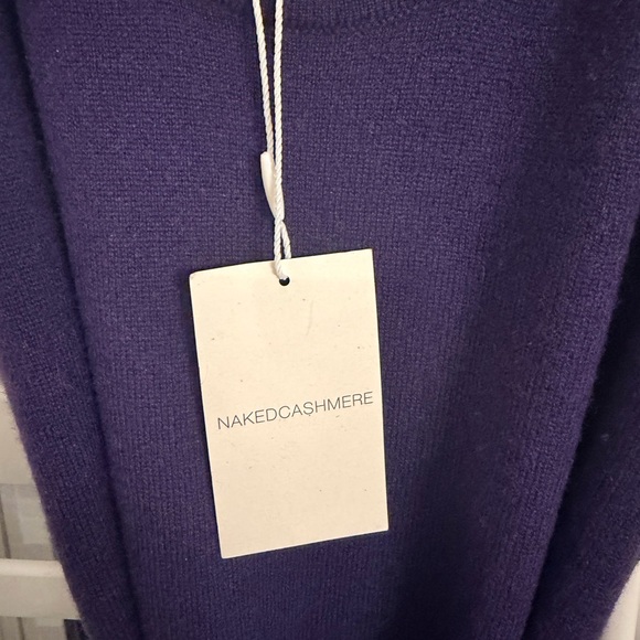 NWT naked cashmere Mackenzie purple sleeveless jumpsuit wide leg sz small $375 - Picture 4 of 7